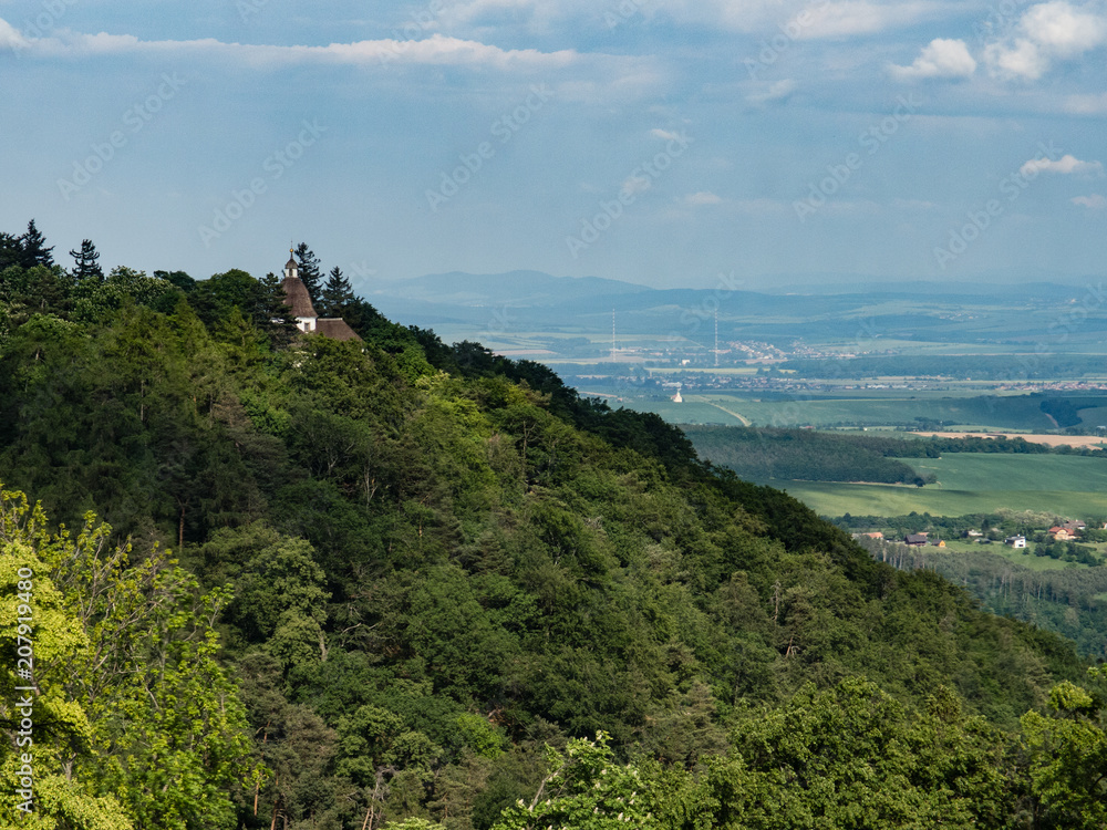 Landscape of Buchlov castle in czech republic