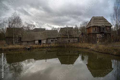 Abandoned Medieval Village, Prague, Czech Republic. photo