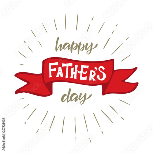 Happy Fathers Day lettering