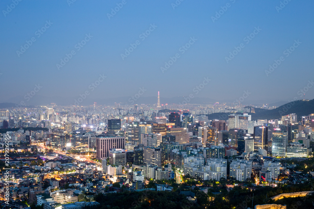 Fototapeta premium Seoul night view