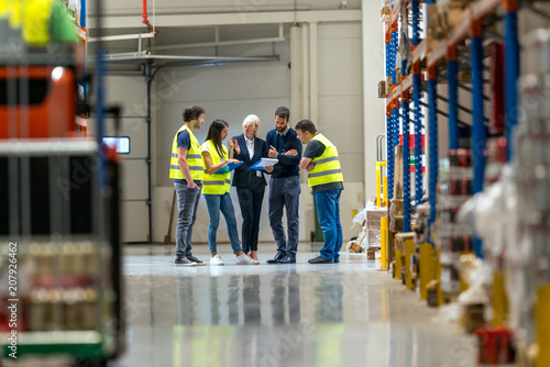 Meeting at warehouse