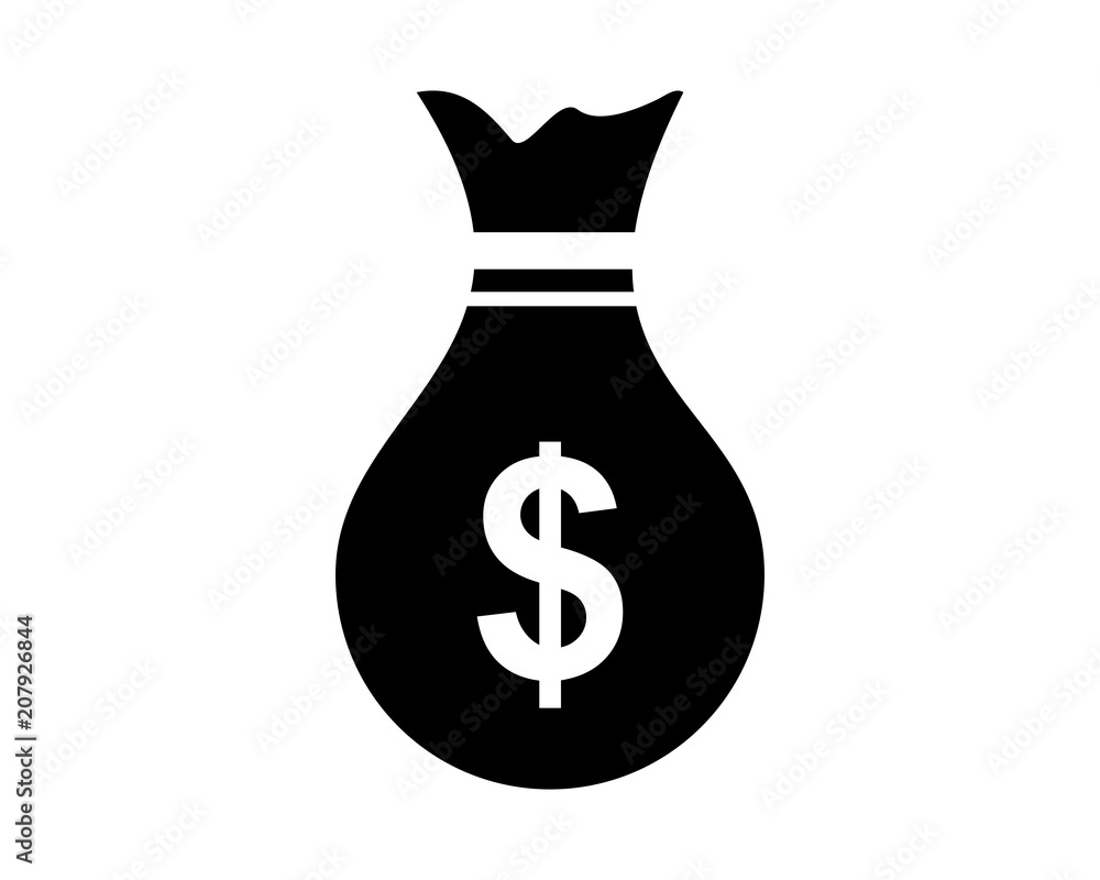 money sack business company office corporate image vector icon logo money sack business company office corporate image vector icon logo