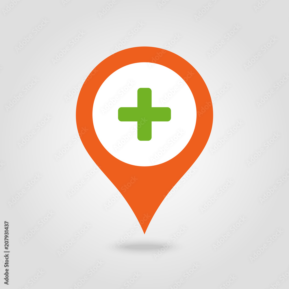 Plus, Hospital ,Pharmacy, Clinic pin map icon. Plus, Hospital ,Pharmacy, Clinic pin map icon.