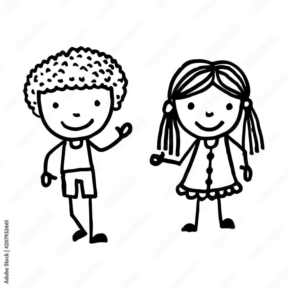 hand drawn kid cartoon hand drawn kid cartoon