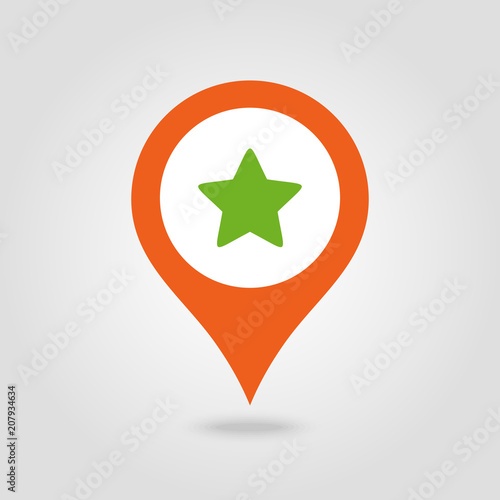 Star favorite pin map icon. Map pointer, markers. Free Download Star favorite pin map icon. Map pointer, markers. - GFXLoad