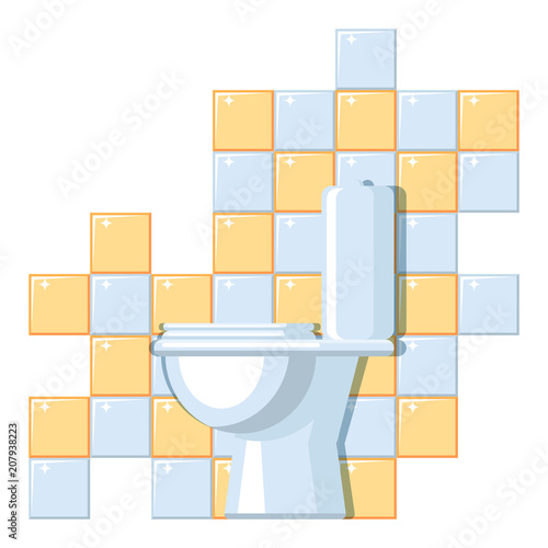 Illustration of lavatory interior.