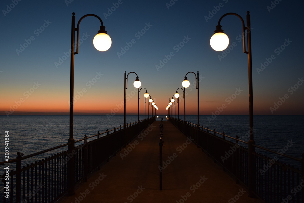 Strandbrücke an der Ostsee