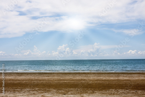 Empty sea and beach background