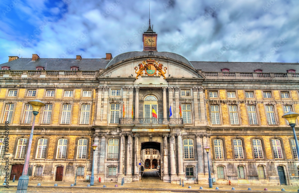 The Palace of the Prince-Bishops on place Saint-Lambert in Liege, Belgium