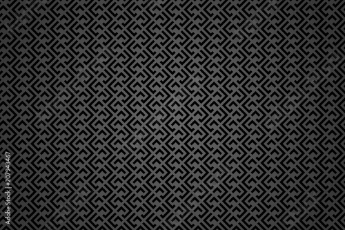 Abstract geometric pattern with lines, rhombuses A seamless background. Black texture.