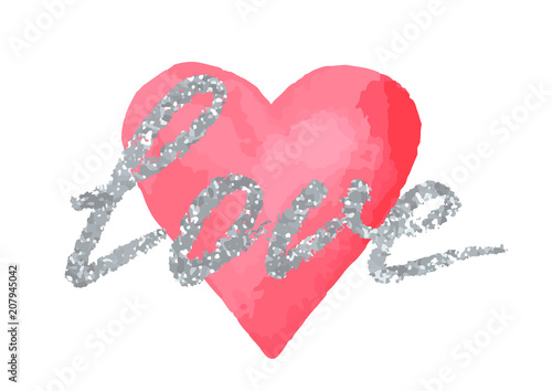 Love greeting card to Valentine day or wedding