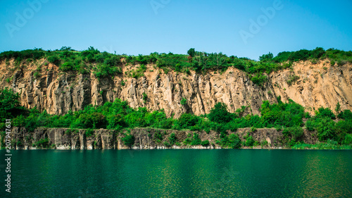 lake among the rocks. nature water recreation 