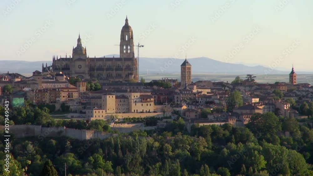 Wide View of Segovia Cathedral in Spain Wide View of Segovia Cathedral in Spain