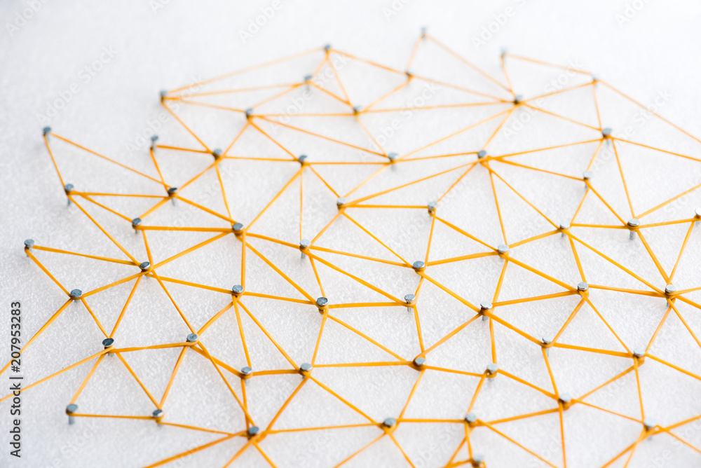 abstract web line connection from node to node on white background , networking concept abstract web line connection from node to node on white background , networking concept