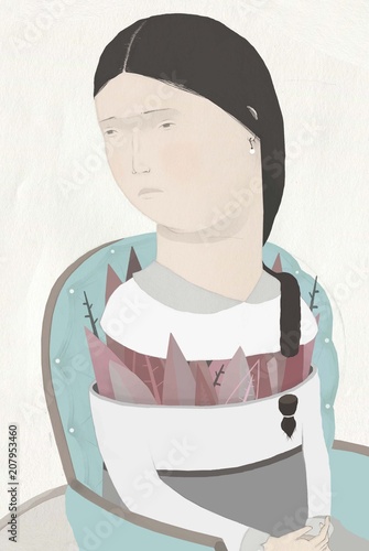 The landscape girl