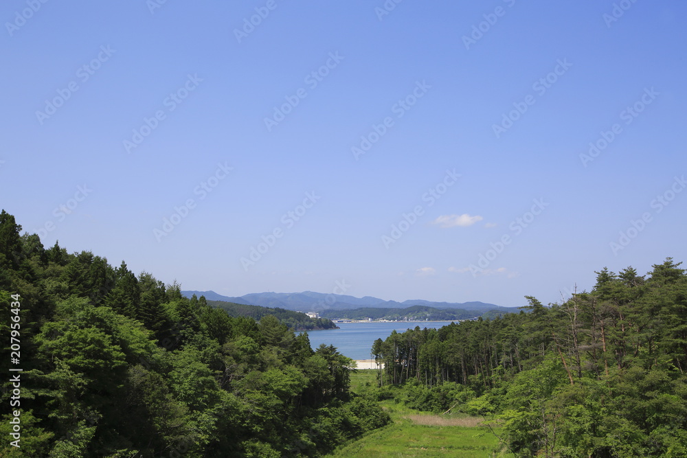 The sea in Minamisanriku