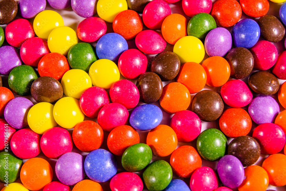 Texture of the many candies for background Texture of the many candies for background