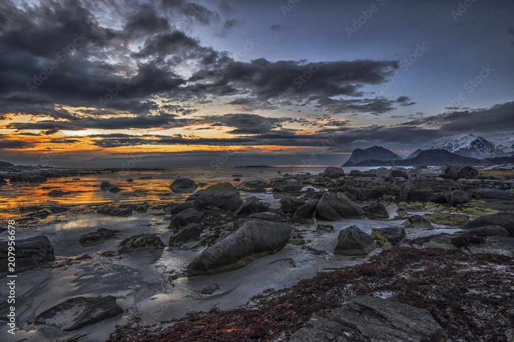 Obraz premium Night in the arctic