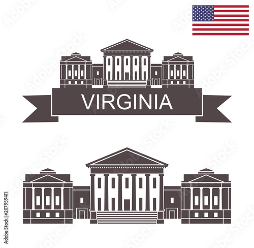 State of Virginia. Virginia State Capitol in Richmond. 