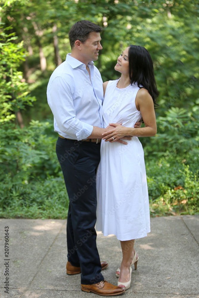 Portrait of a multiethnic couple, husband and wife Portrait of a multiethnic couple, husband and wife