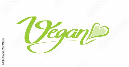 vegan sign with heart