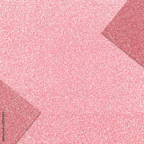 Closeup of pink glitter papers
