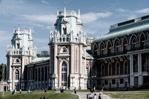 The famous Museum of the Reserve and the park Tsaritsyno. Moscow. Russia