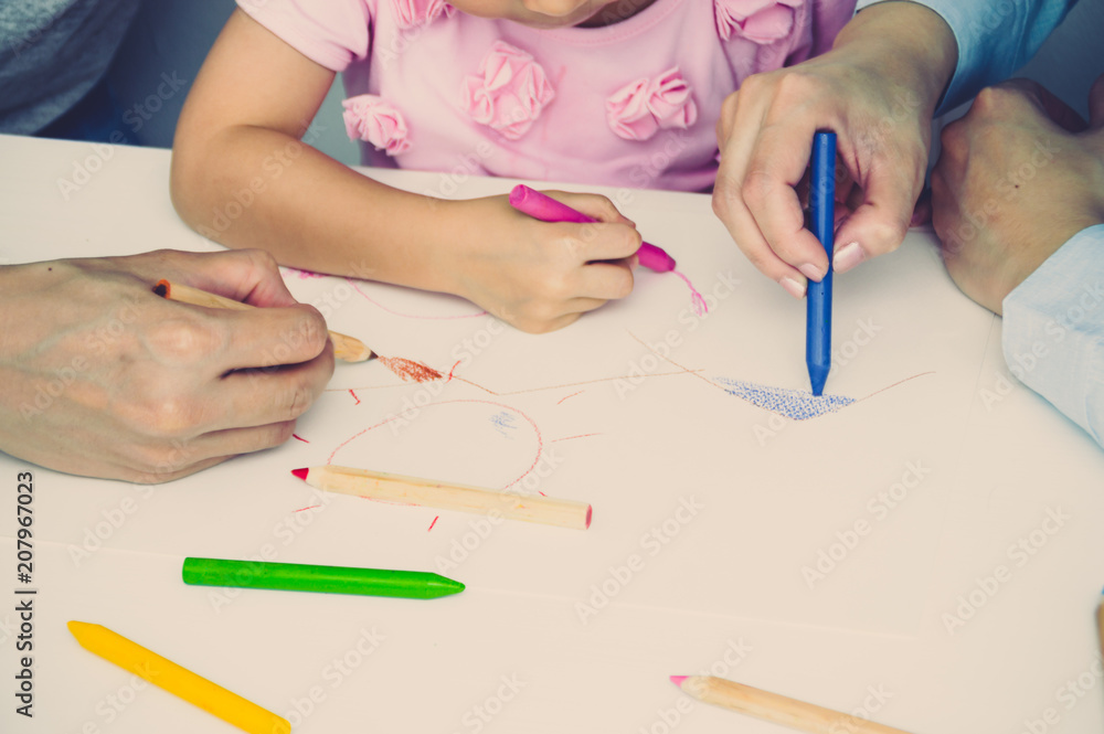 Parents and Daughters are helping to paint. Parents and Daughters are helping to paint.