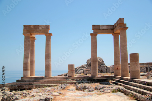 the Acropolis on the island of Lindos