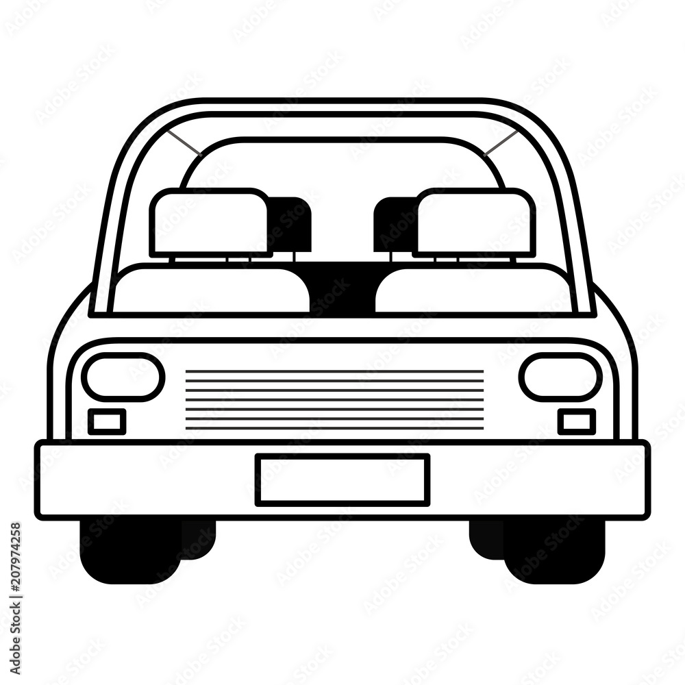 car vehicle isolated icon vector illustration design