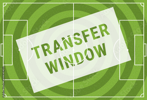 Soccer - Football transfer window vector design.