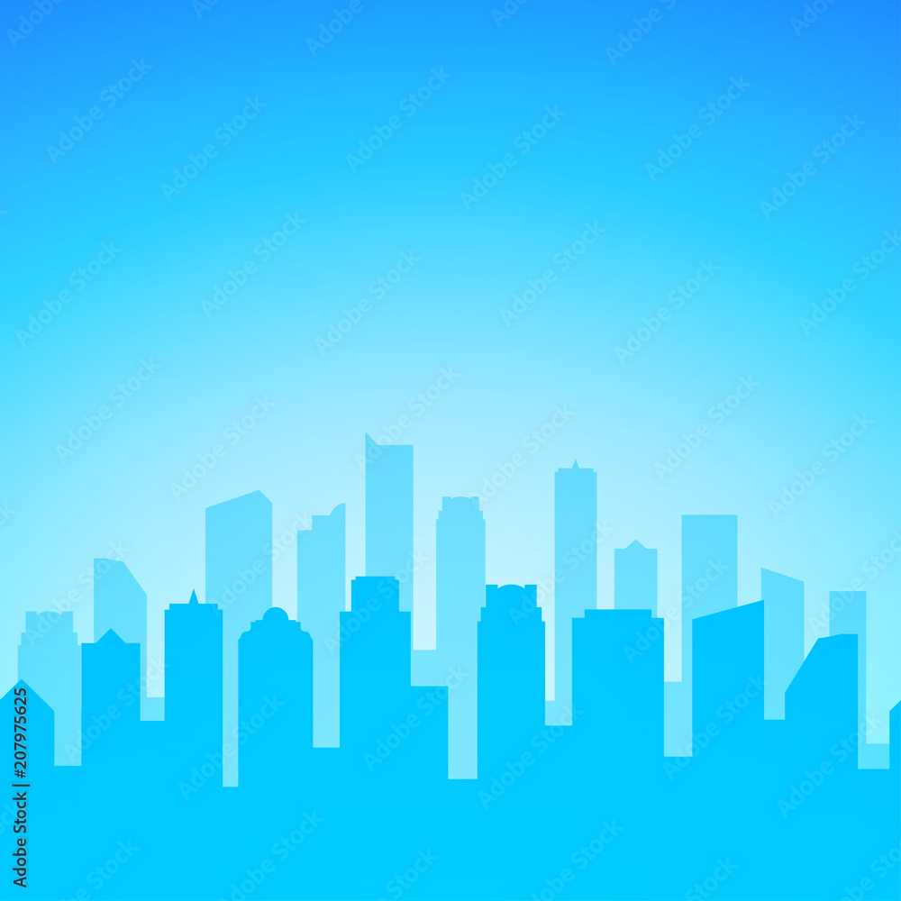 Vector illustration in EPS 10 of Skyscrapers with copy space