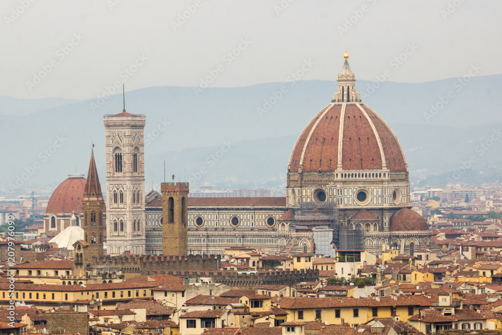 panoramic view of Florence in Tuscany