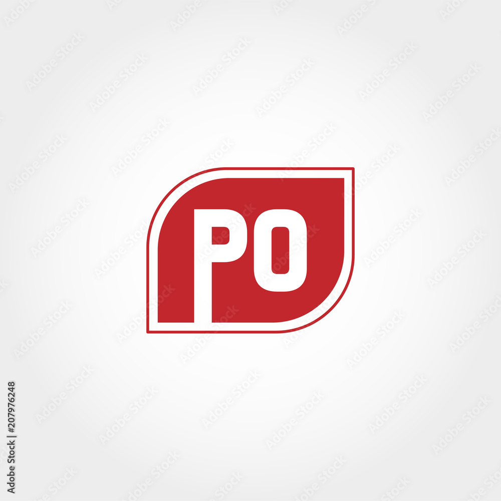 Initial Letter PO Logo Template Vector Design Initial Letter PO Logo Template Vector Design