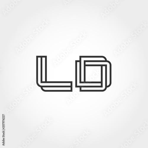 Initial Letter LD Logo Template Vector Design