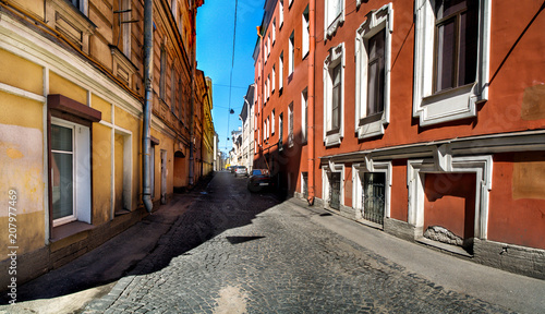 Repin Street on Vasilievsky Island in St. Petersburg