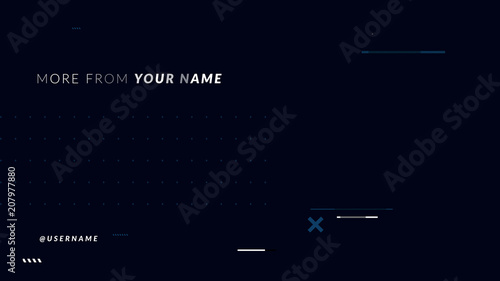 Glitchy Vlogger Endcard
