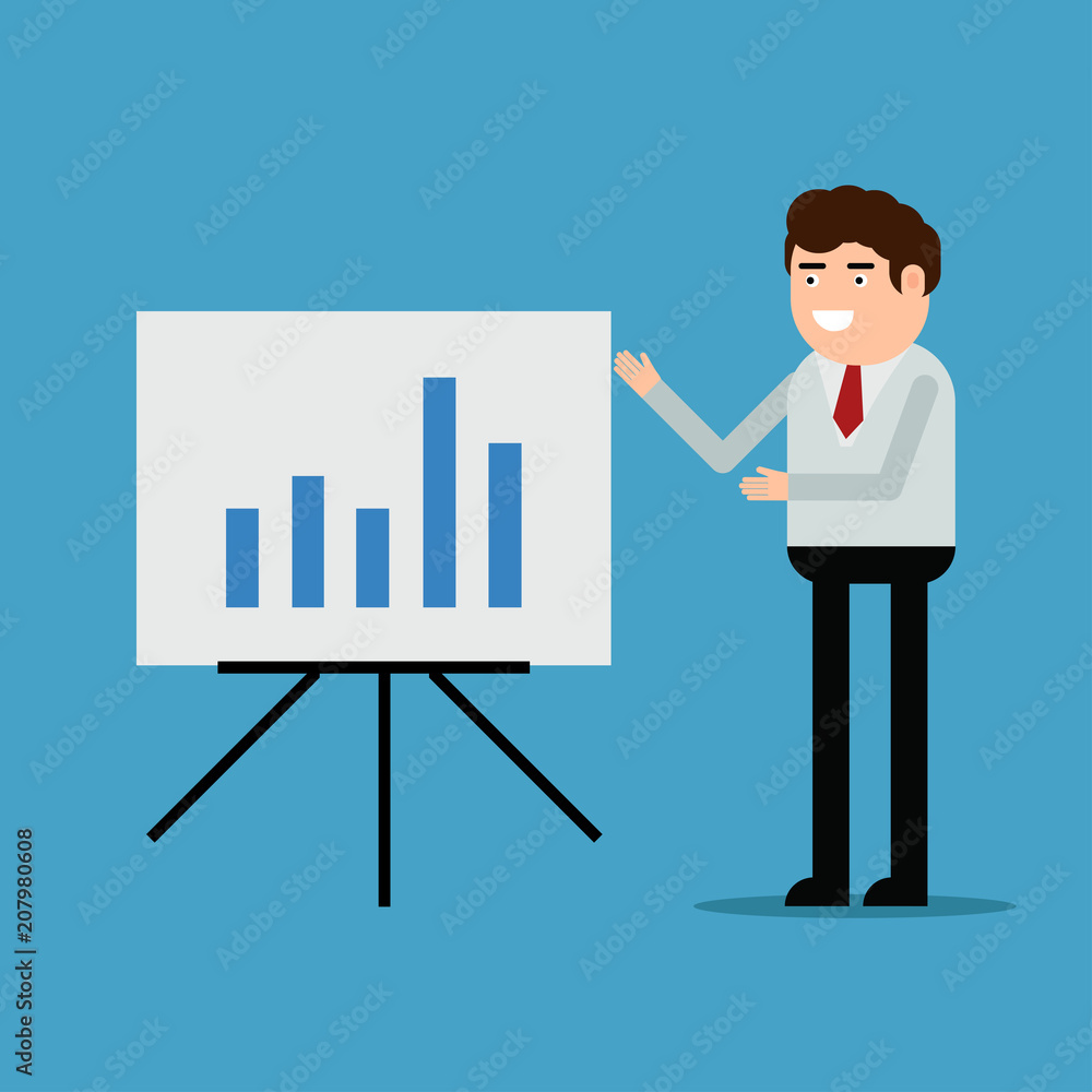 Businessman conducting a report Businessman conducting a report
