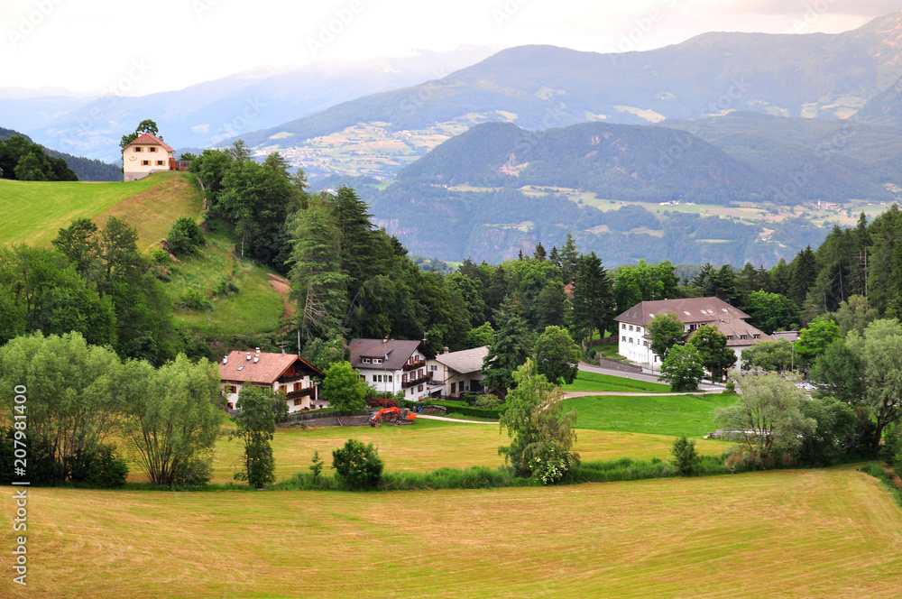 Beautiful alpline village in Trentino Alto