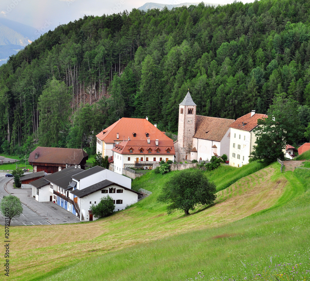 Small tirolean village in Alps