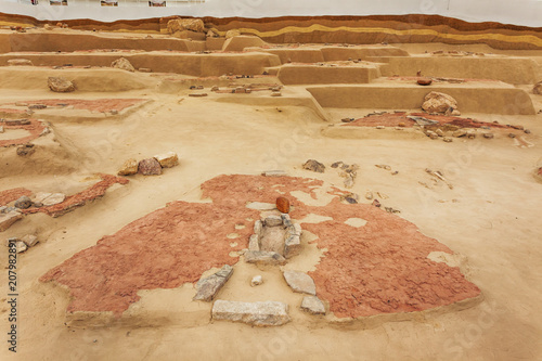 Lepenski Vir, Serbia, May 27, 2017 visitor center