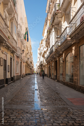 Streets of the city of Cádiz. Spain