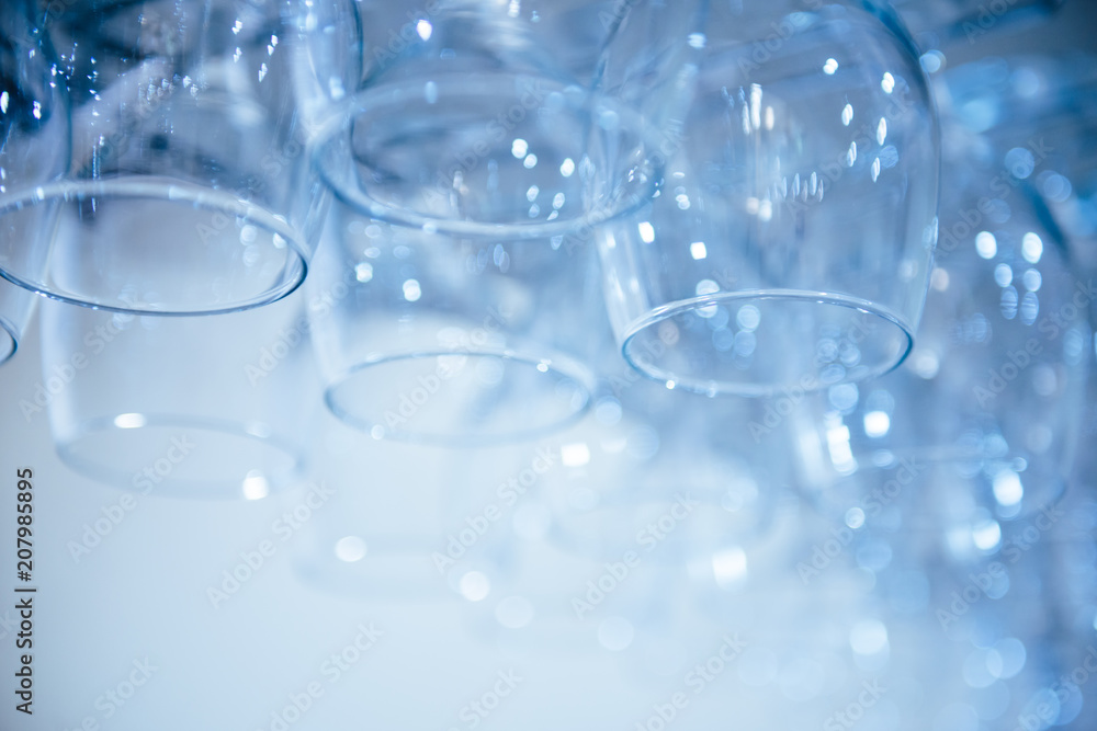 Blurred glasses with bokeh Blurred glasses with bokeh