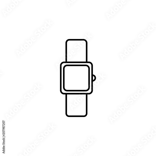 smart watches outline icon. Element of equipment icon for mobile concept and web apps. Thin line smart watches outline icon can be used for web and mobile