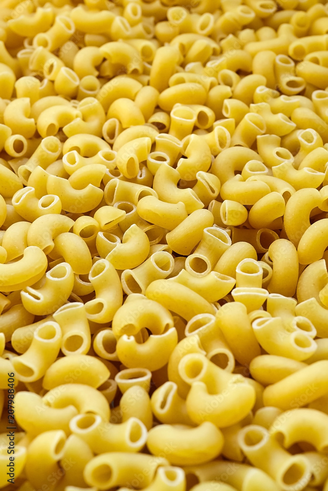 Uncooked italian pasta - Elbow Macaroni Uncooked italian pasta - Elbow Macaroni