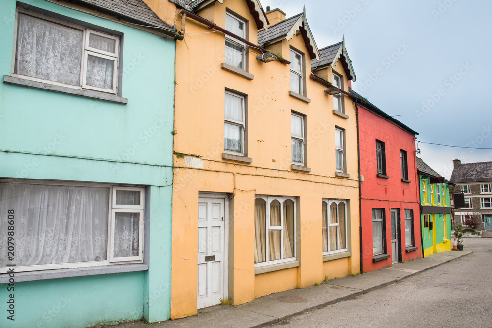 Colorful houses in Kenmare, Ireland