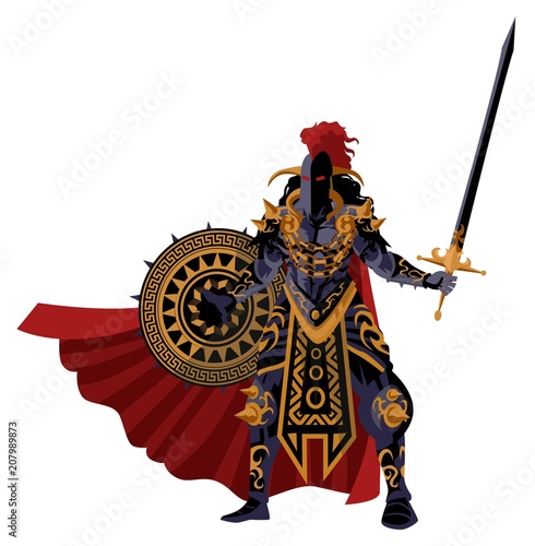 black armored knight