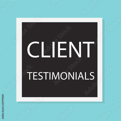 client testimonials concept- vector illustration