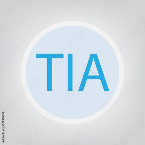 TIA (Transient Ischemic Attack) concept- vector illustration