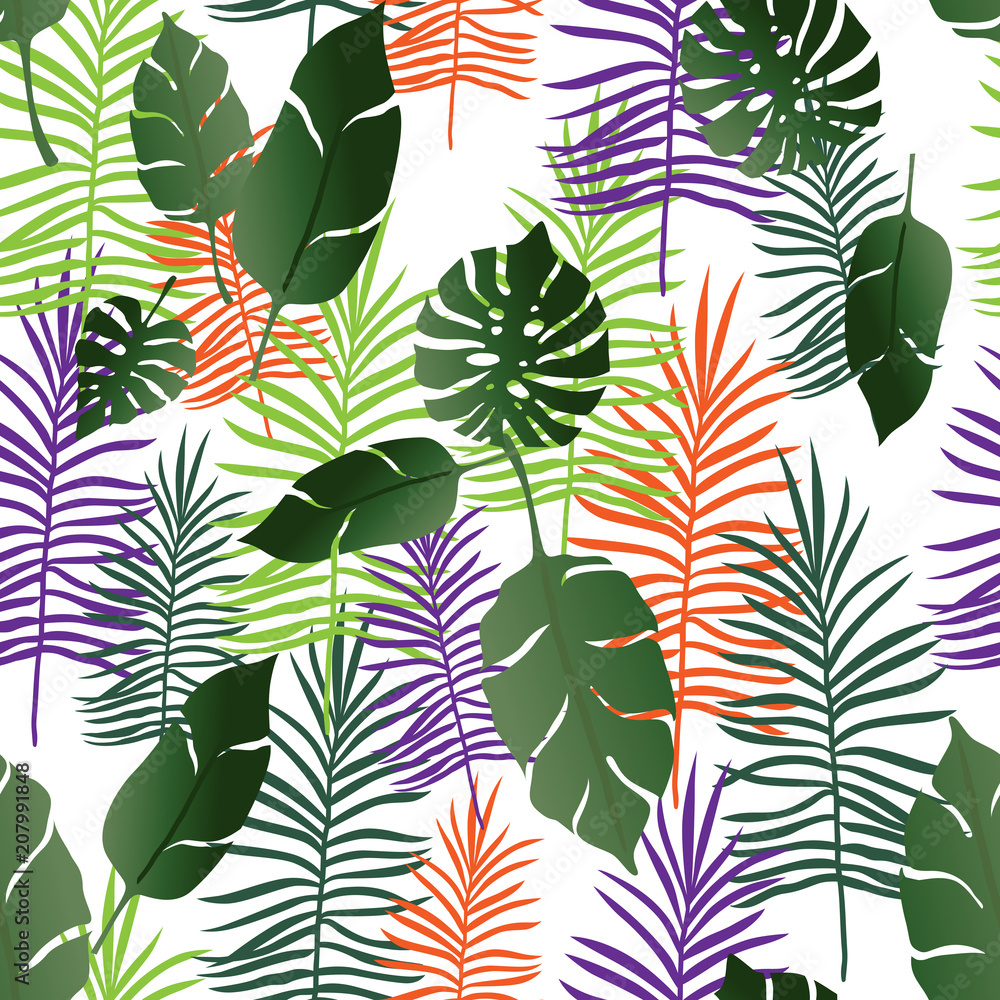 Exotic tropical Seamless pattern Exotic tropical Seamless pattern